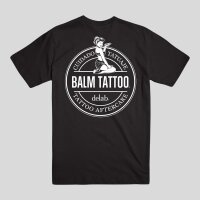 Balm Tattoo Logo T-Shirt - black white