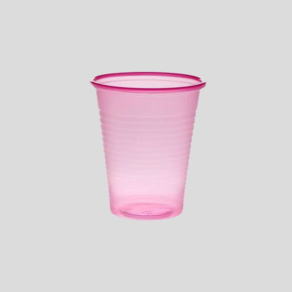 Mundspülbecher, ca. 180ml, 100 Stück, pink