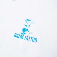 Balm Tattoo Logo T-Shirt - white blue