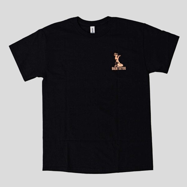 Balm Tattoo Logo T-Shirt - black brown