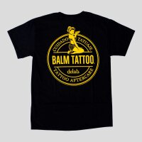 Balm Tattoo Logo T-Shirt - black yellow